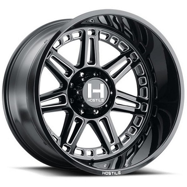 Roda Hostile Lunatic H124  24x14  8x165.1 -76mm Preto