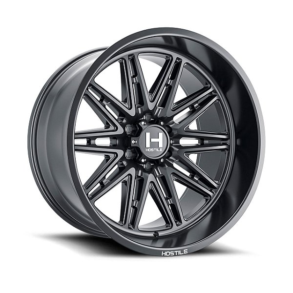 Roda Hostile Maniac H126 20x10 5x127 -19mm Preto Fresado