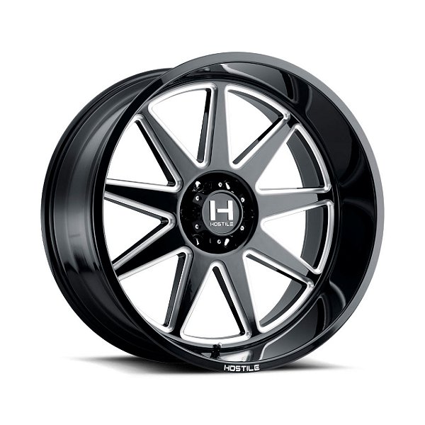Roda Hostile Omega H121 20x10 6x139.7 -19mm Preto Fresado