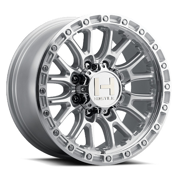 Roda Hostile Ridgecrest H135 20x9 8x165.1 +1mm Prata Usinado