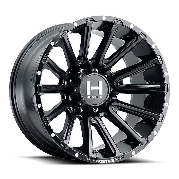 Roda Hostile Typhoon H123 20x12 8x165.1 -44mm Preta