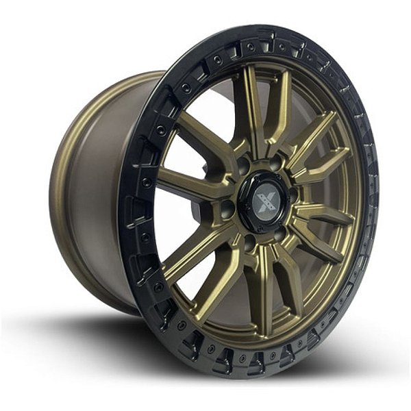 Roda RE Rebel 18x8 6x139.7  0mm  Bronze c/ Borda Preta - 618323