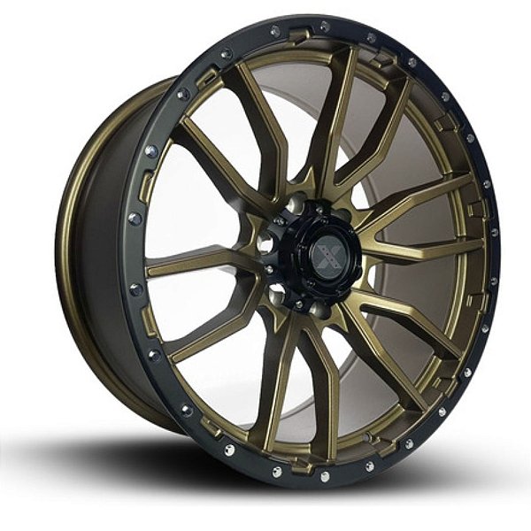 Roda RE Rebel 20x09 6x139.7  0mm Bronze Aço Escovado - 686098