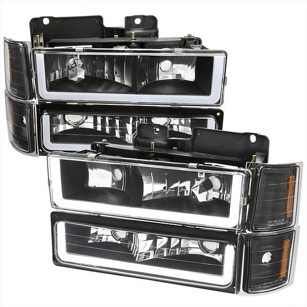 Farol Dianteiro Silverado 1994/2004 Oled Fumê