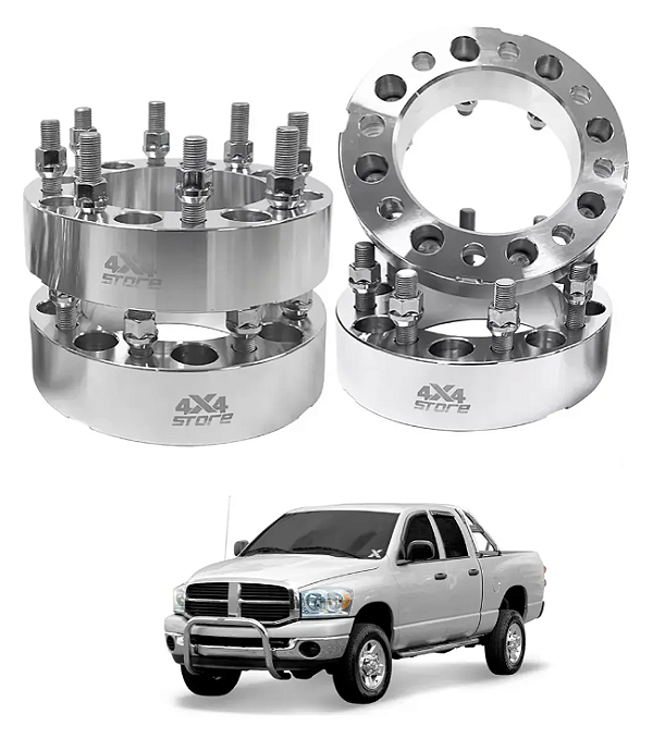 Espaçador de Rodas 4x4 Store Brasil Ram M14 9/16 2003/2008 Kit c/4