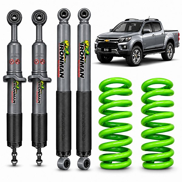 Kit Suspensão IronMan NitroGás para Chevrolet S10 2013/2026