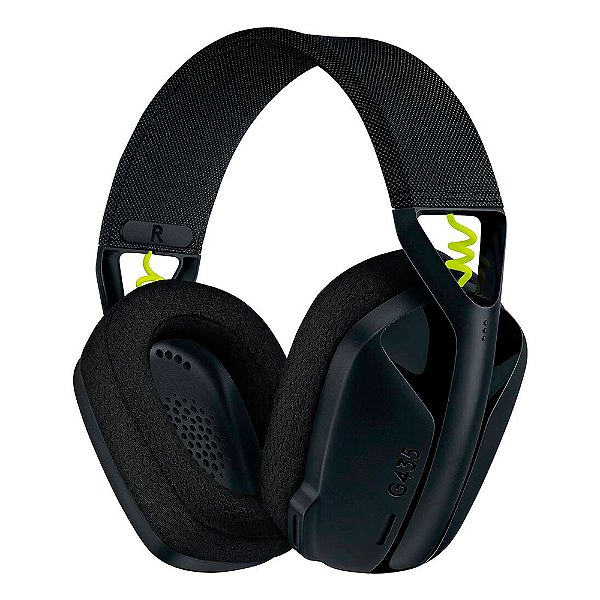 Headset Gamer Logitech G435 Sem Fio LIGHTSPEED, Preto