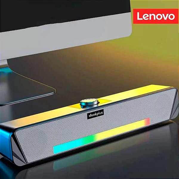 Soundbar Lenovo Thinkplus TS33-B Sem Fio Bluetooth 5.0 Com Subwoofer