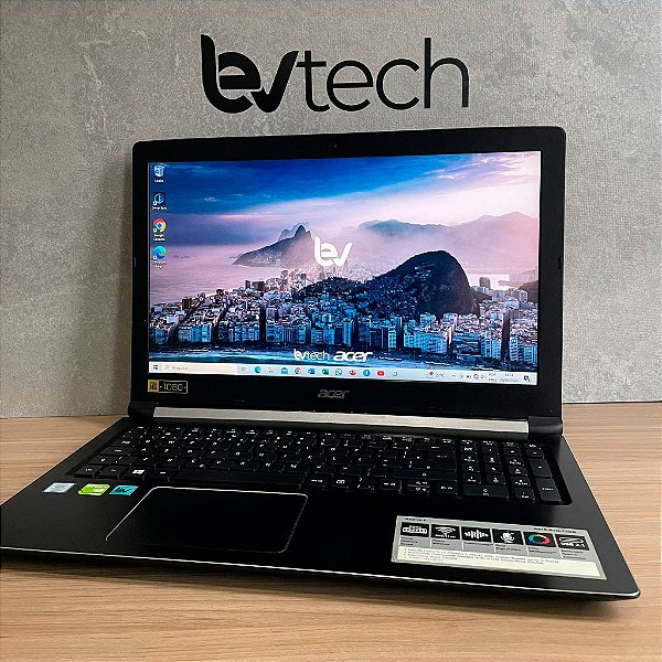 Notebook Acer Aspire 5 A515-51  - Core i7-7ª Ger. - 12Gb Ram - 256 SSD - Placa Dedicada 2Gb  - Tela 15.6"