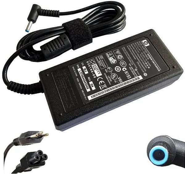 Carregador Notebook HP - Plug: 4.5x3.0mm (pino azul)