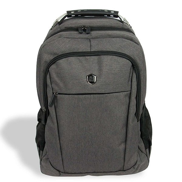Mochila Bolsa Executiva Cinza Para Notebook - Prova D'água