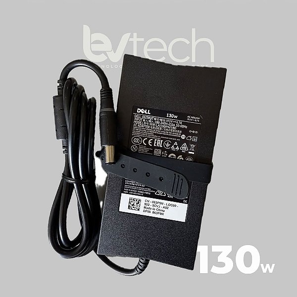 Carregador Notebook Dell - 19.5v - 6.7a- 130w - Plug: 7.4x5.0 mm