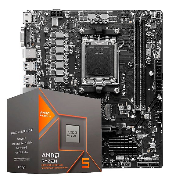 Kit Upgrade Gamer - Amd Ryzen 5 8500G + Msi Pro A620m-E ProSeries
