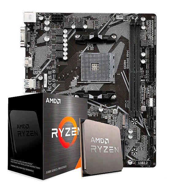 Kit Upgrade LevTech - Amd Ryzen 5 5500 + A520M K V2 Gigabyte