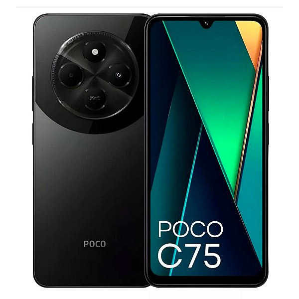 Smartphone Poco C75  - 8Gb/256Gb - Câmera 50mp - Tela 6.88" - Global Version