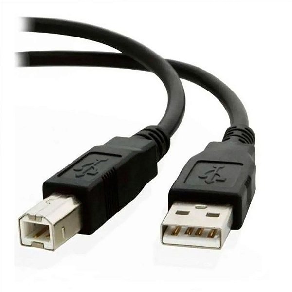 Cabo Para Impressora Am/bm 2 Metros Adaptador Usb