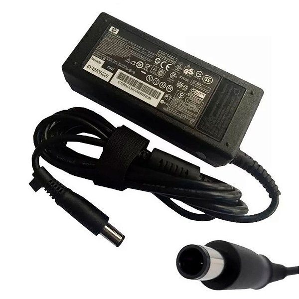 Carregador Notebook HP - 18.5v - 65w - Plug: 7.4x5.0mm