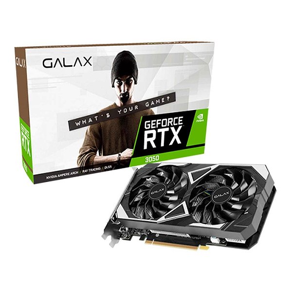 Placa de Vídeo Galax RTX 3050 EX V2 NVIDIA GeForce, 6GB GDDR6