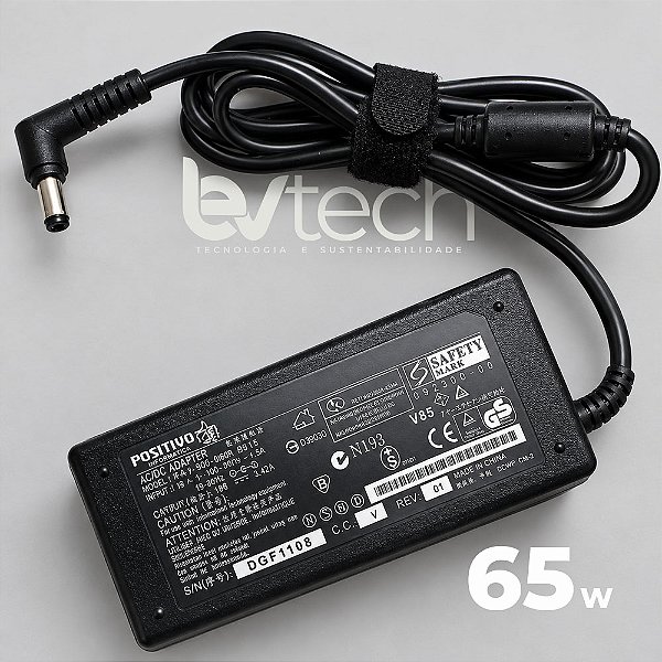 Carregador Notebook Positivo - 19v - 65w - Plug: 5.5x2.5mm