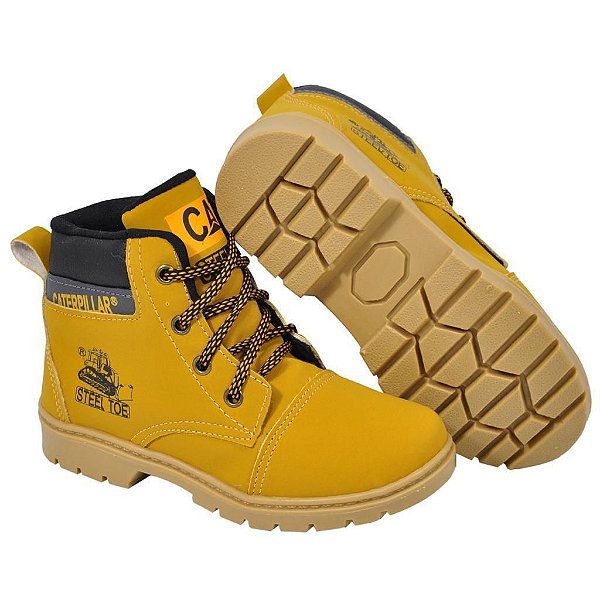 Bota caterpillar infantil feminina