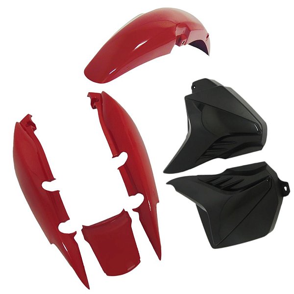 Kit Carenagem Completo Fan 125 Vermelho Ano 2009 A 2013
