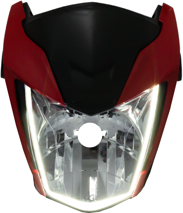 Frente Farol DRL Completo Titan 160 Vermelho Ano 2022 E 2023