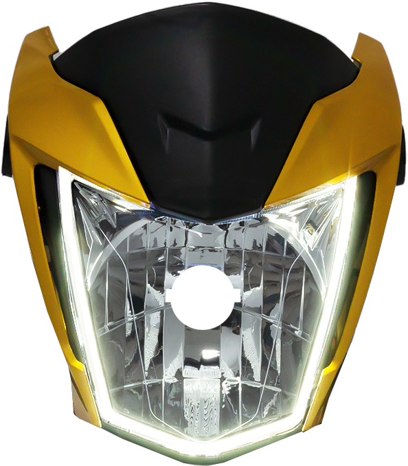 Frente Farol DRL Completo Titan 160 Amarelo Caju Ano 2022 E 2023