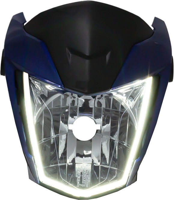 Frente Farol DRL Completo Titan 160 Azul Perolizado Ano 2024