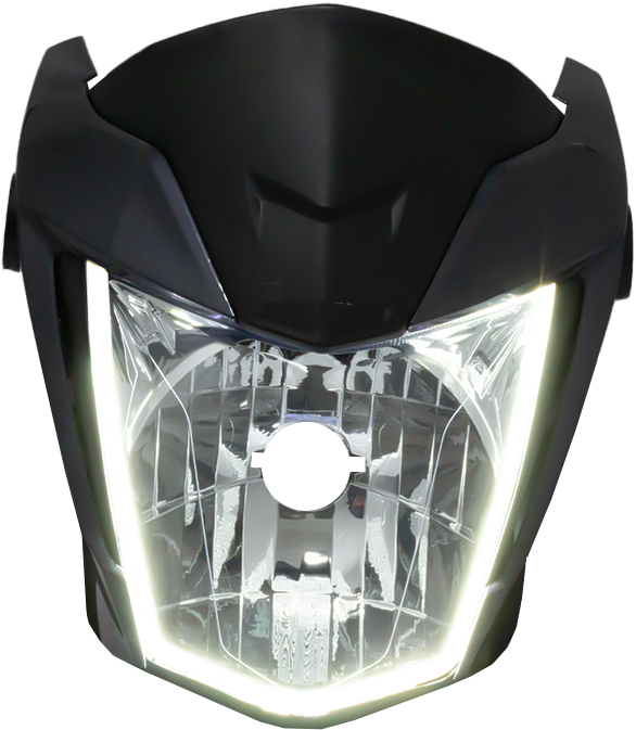 Frente Farol DRL Completo Titan 160 Cinza Metálico Ano 2022
