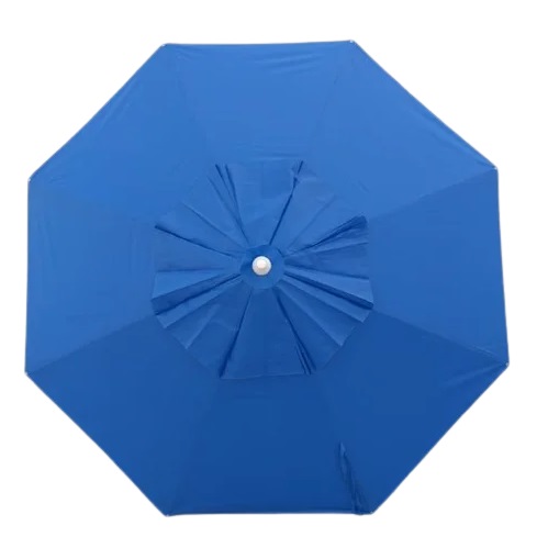 Ombrelone Redondo 2,40 M em Madeira - Azul Royal