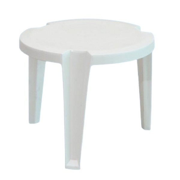 Mesa de Apoio D45x38 cm com 03 pés - Branco