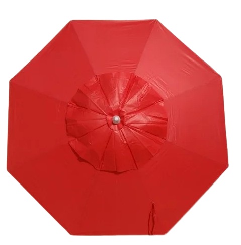 Ombrelone Redondo 2,40 M em Madeira - Vermelho
