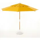 Ombrelone Redondo 1,65X1,65 M em Madeira - Amarelo