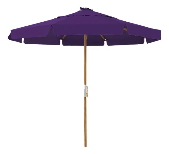 Ombrelone Redondo 1,65X1,65 M em Madeira - Roxo