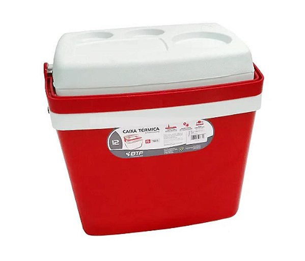 Caixa Térmica 12 Litros - Vermelho
