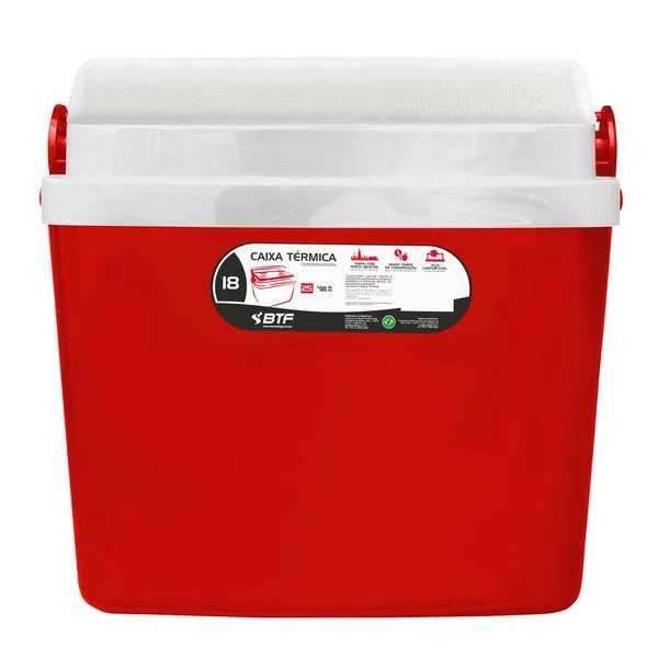 Caixa Térmica 18 Litros - Vermelho