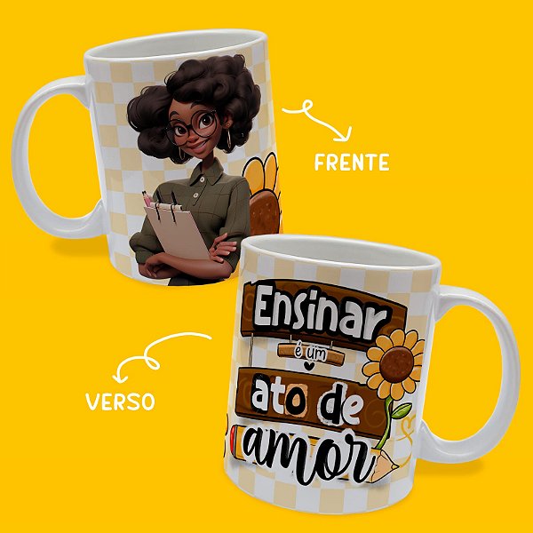 Caneca de Porcelana Temática dos Professores