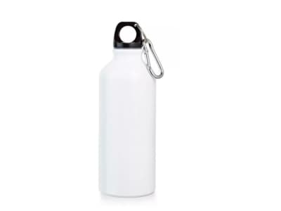 Squeese Adventure c/ Mosquetão (Personalizada) 500 ml Alumínio (Branco)