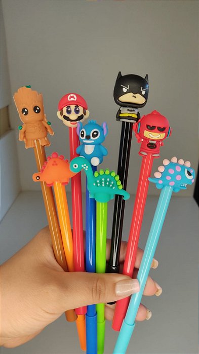 Canetas Gel Fofas Personagens