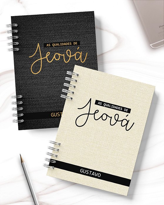 Caderno de Estudo Pessoal - As Qualidades de Jeová! (MASCULINO)