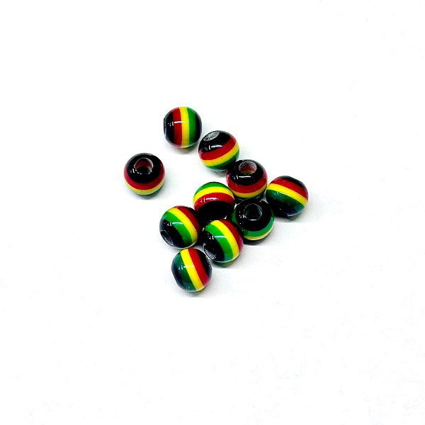 Miçanga Reggae Jamaica 8mm