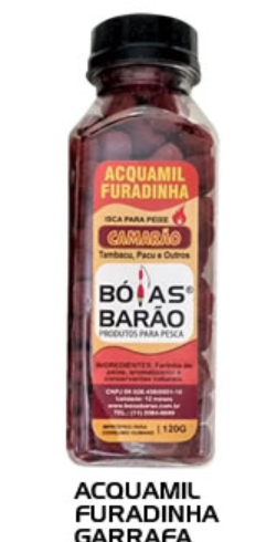 RAÇÃO AQUAMIL FURADINHA BARÃO - CAMARÃO