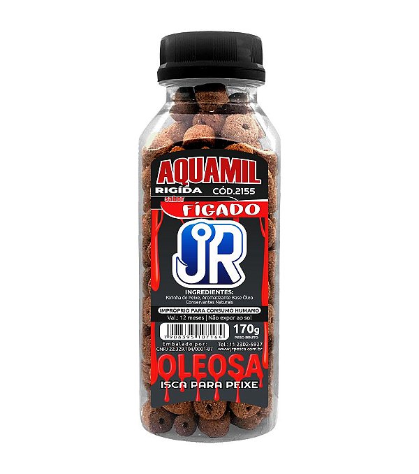 Ração Furadinha Oleosa JR Pesca - Escolha o sabor