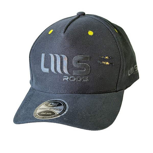 Boné Lumis Preto com Detalhe em Amarelo