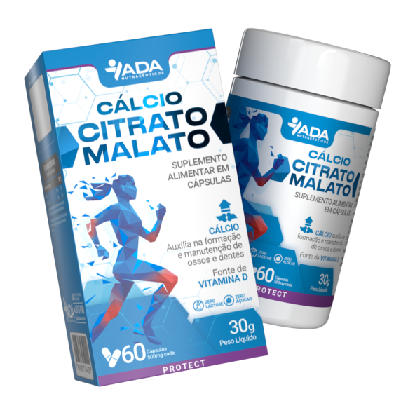 Cálcio Citrato Malato - 60 Cápsulas 500mg