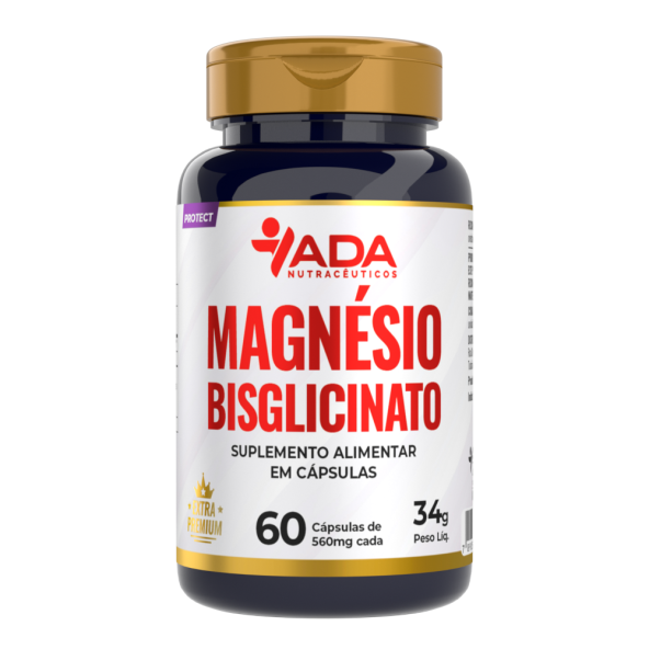 Magnésio Bisglicinato - 60 Cápsulas 560mg