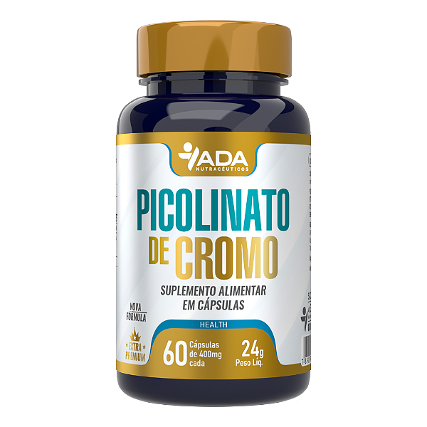Picolinato de Cromo - 60 Cápsulas 400mg