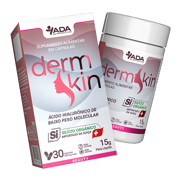 Dermskin + Ácido Hialurônico + Silício Orgânico - 30 Cápsulas