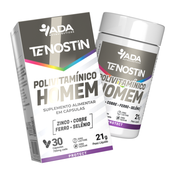 Tenostin Homem - Zinco + Cobre + Ferro + Selênio - 30 Cápsulas 700mg