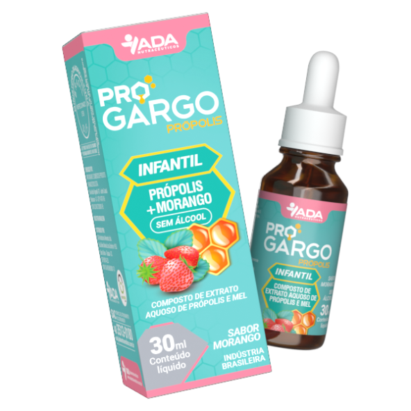 Progargo Kids - Extrato de Própolis - 30ml Aquoso Morango